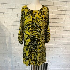 Uncle Frank Chartreuse Shift Dress Women’s S